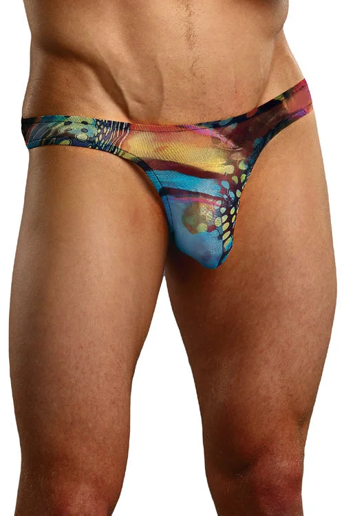 Aquarius Sheer Pouch Thong Underwear for Men - Limited Stock Clearance