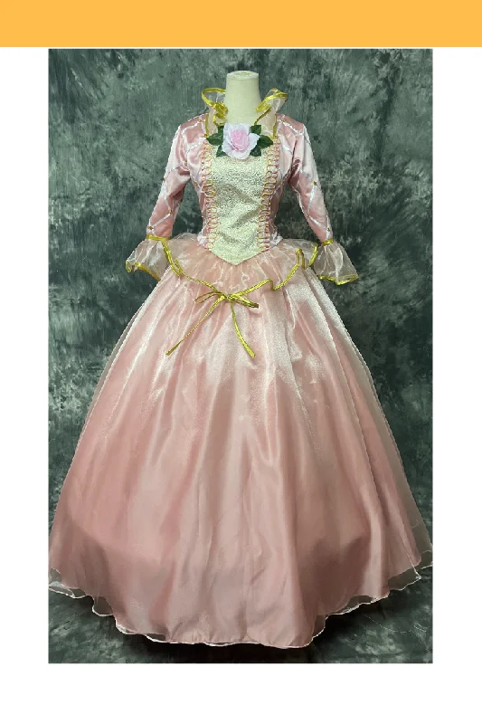 Barbie Light Pink With Tulle Overlayer Cosplay Costume