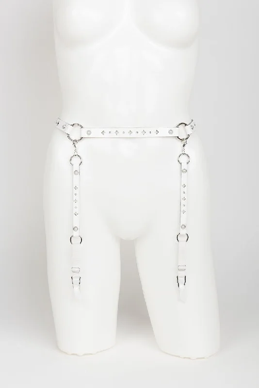 Bianco Garter Belt