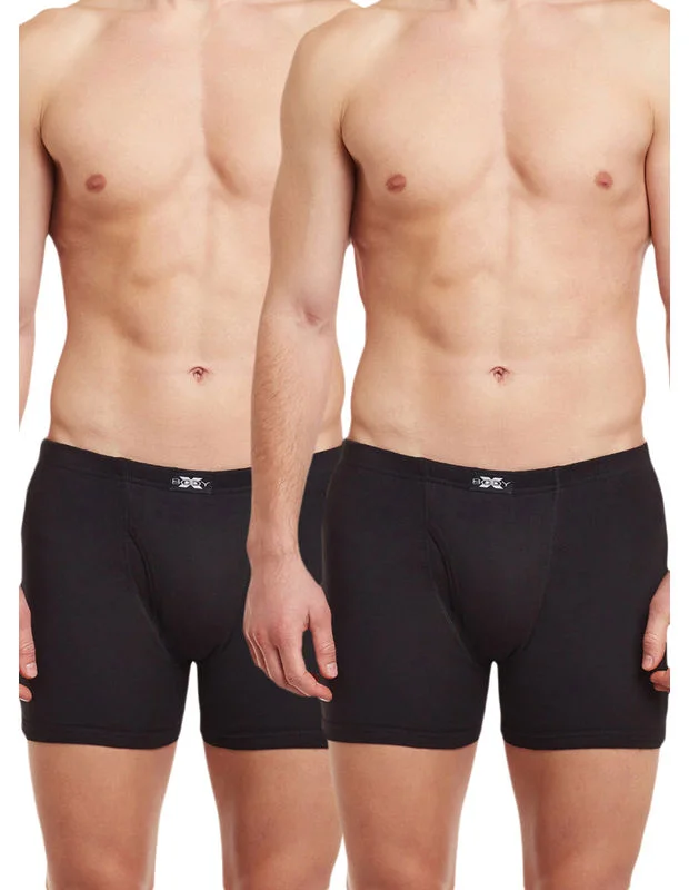 Body X Solid Trunks-Pack of 2-BX19T-Black