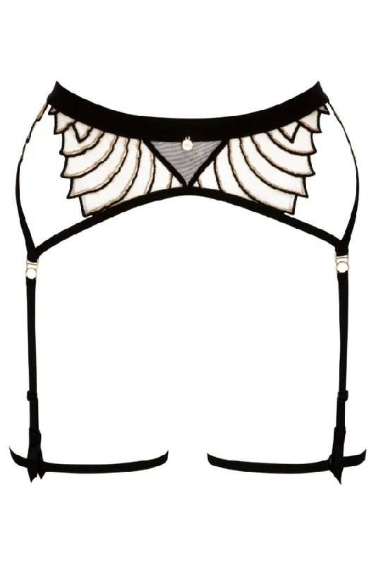 Cosmic Dream Suspender Belt - Black