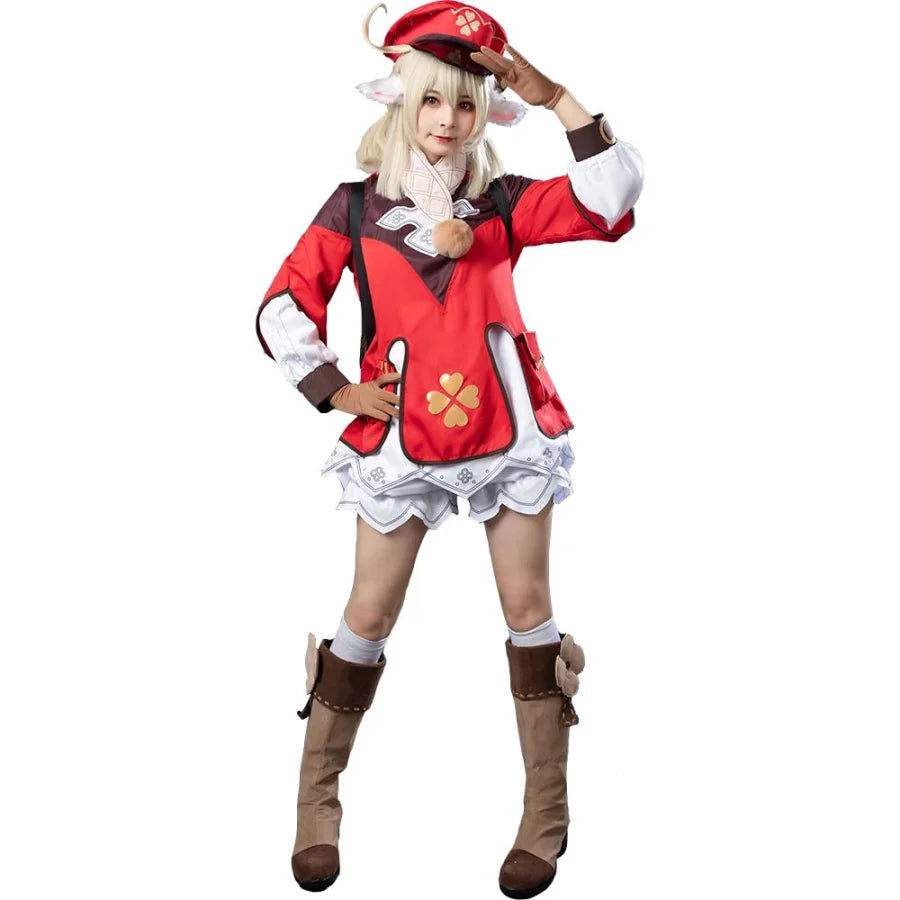 Game Genshin Impact Klee Cosplay Costume C00044