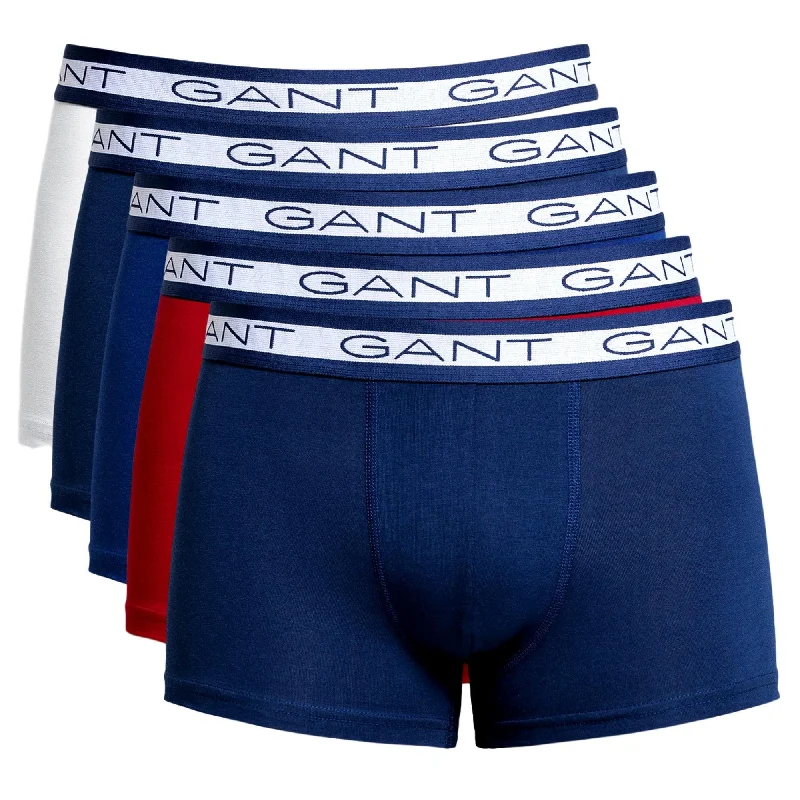 Gant 5 Pack Stretch Cotton Trunks - Multicolour