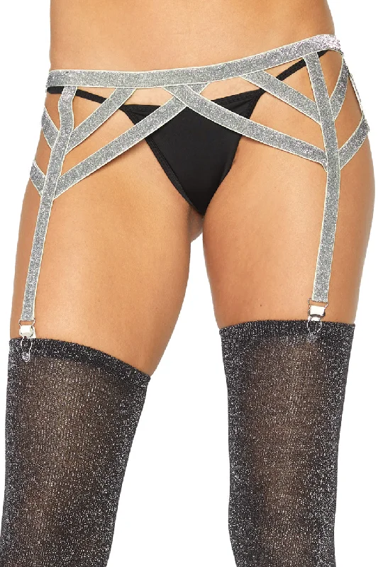 Lurex Garter Belt