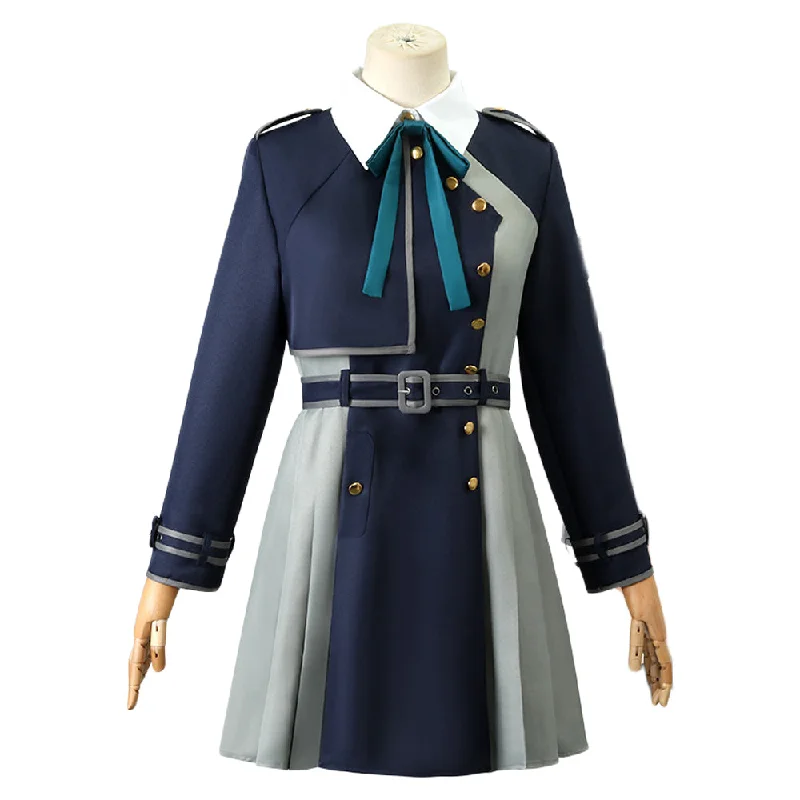 Rulercosplay Anime Lycoris Recoil Inoue Takina Blue uniform Cosplay Costume