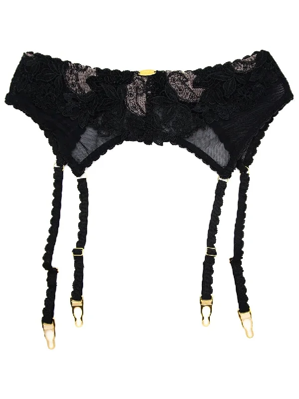 Malika Garter Belt - Black