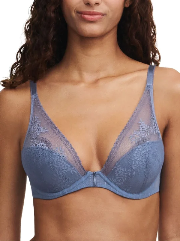 Maddie Plunge T-Shirt Bra - Storm Blue