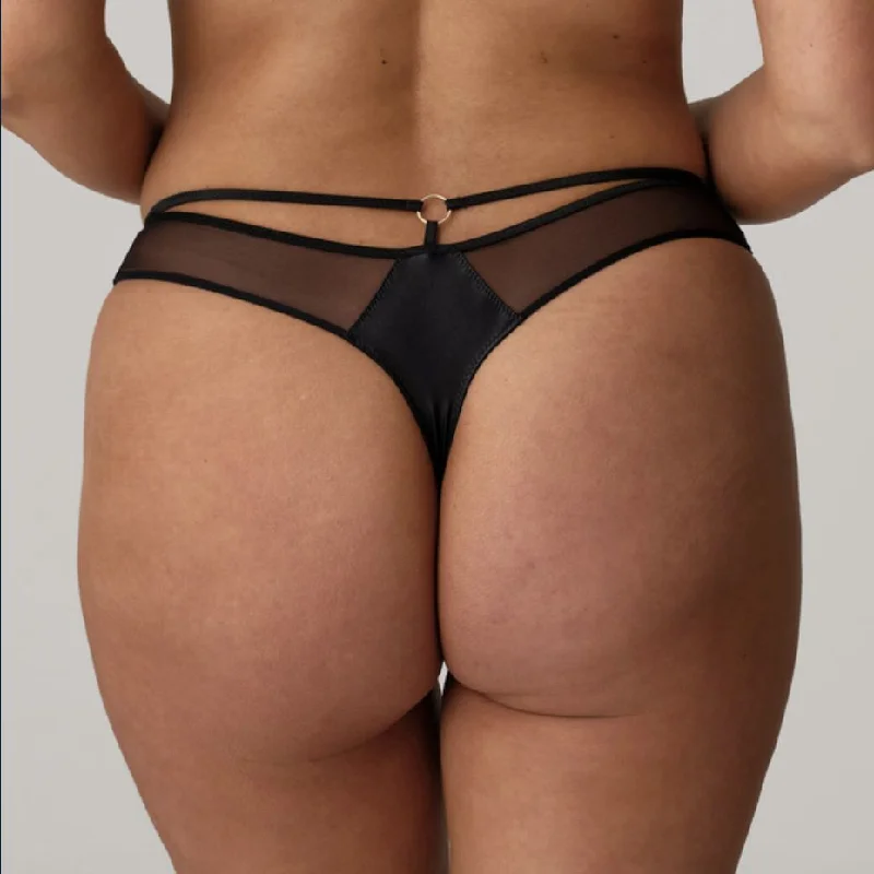 Prima Donna Zipolite Thong 0642420 in Black