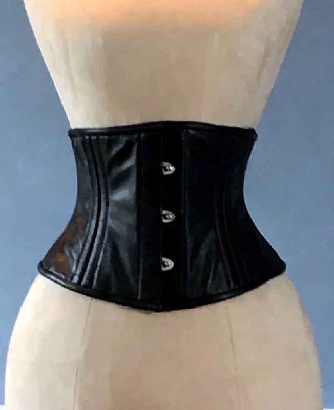 Real leather corset waspie with double bones for tight lacing and waist training. Gothic, steampunk, sweet, valentine, gf gift corset belt