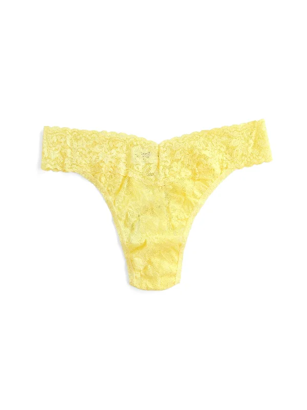 Signature Lace Original Rise Thong Limoncello Yellow