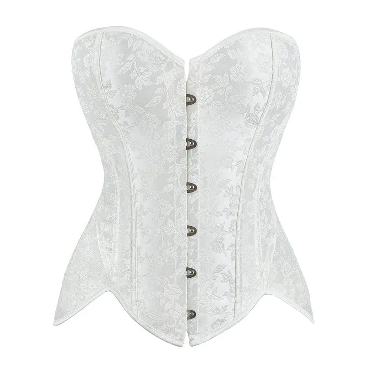 Women's Gothic Irregular Jacquard Overbust Corset