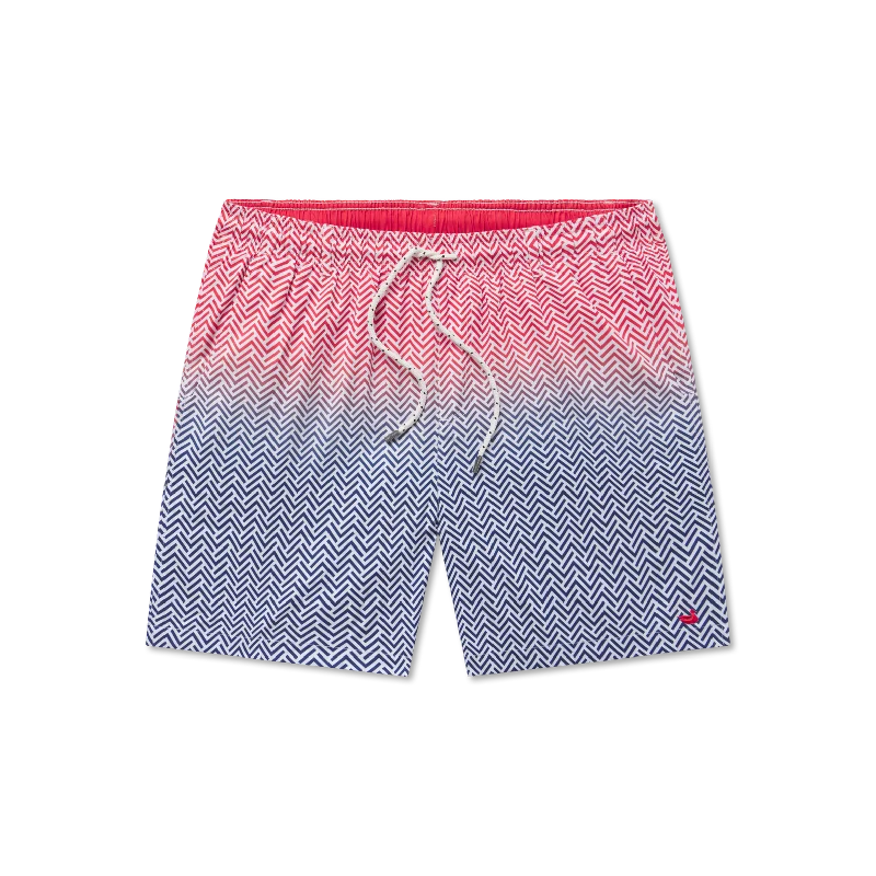 Youth Dockside Swim Trunk - Herringbone Fade