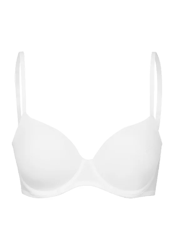 Cotton Sensation Padded T-Shirt Bra | White 71382-101