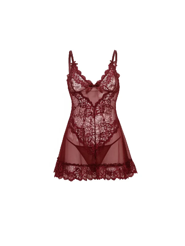 Curvy Valentine Lacey Babydoll