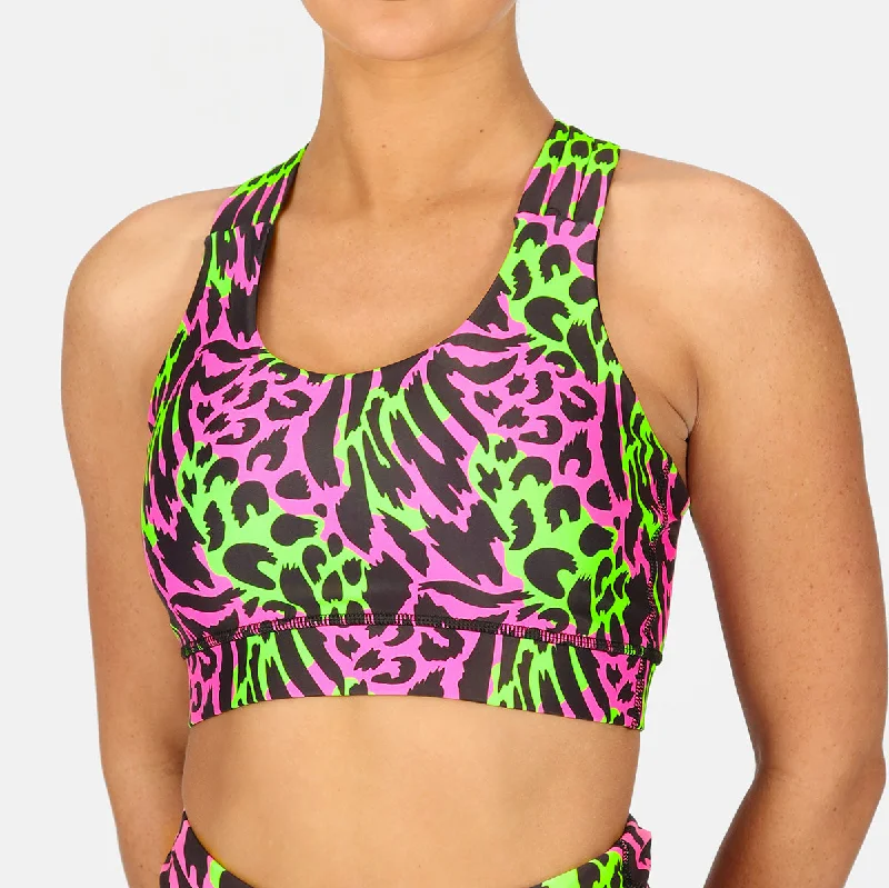 Feline Fusion Cross Back Bra