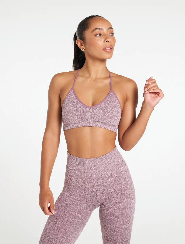 Lounge Seamless Sports Bra - Lavender Marl