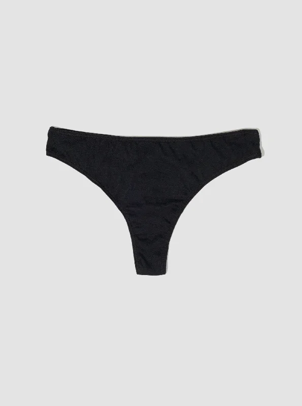 100% Organic Cotton Thong - Midnight